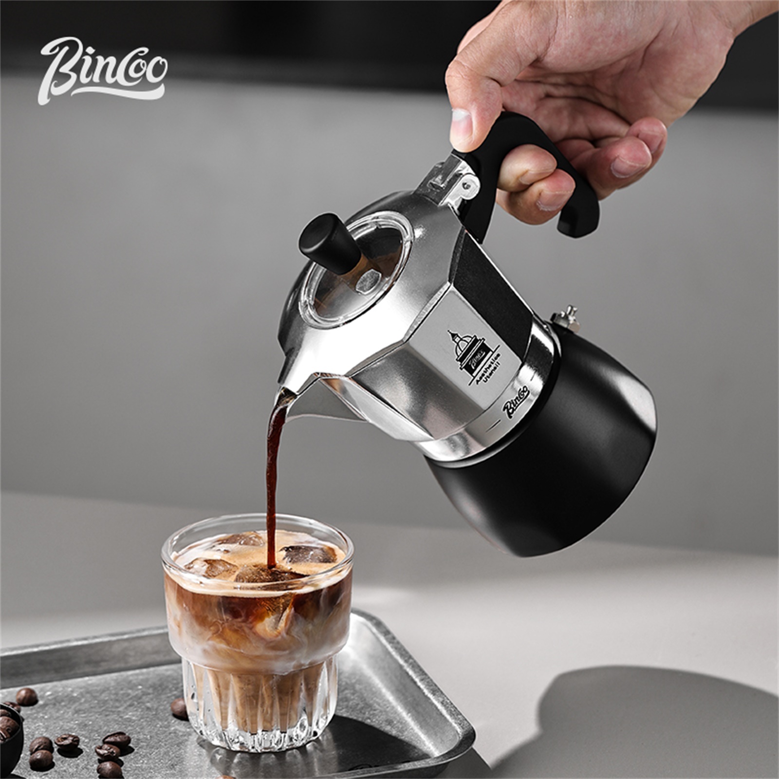 Coffee Equipment Accessories - BINCOO Double Valve Moka Pot，Espresso Extraction