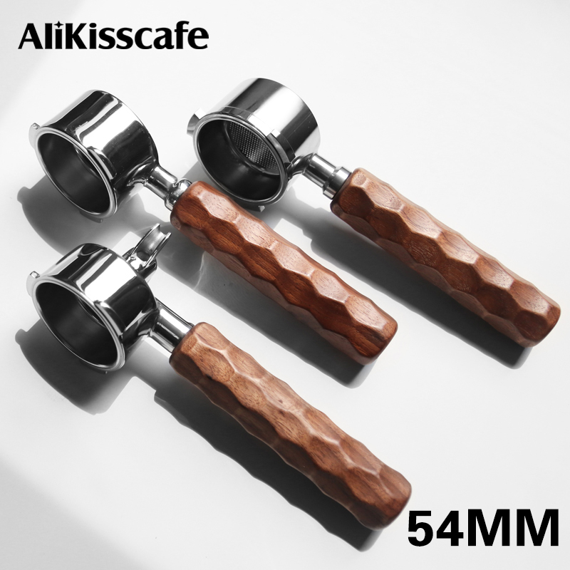 Coffee Equipment Accessories - 54mm Coffee Bottomless Portafilter Double Spout