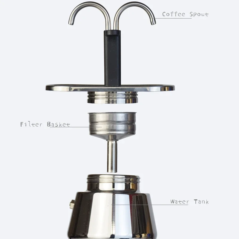 200ML Mini Moka Pot Double Tub - Coffee Equipment Accessories review and price