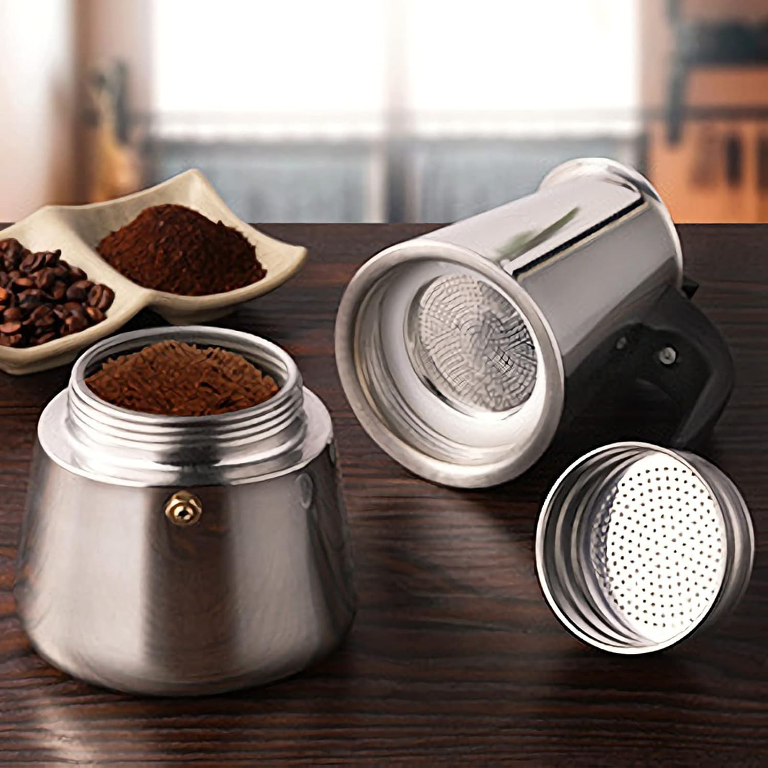 4/6/9 Cups Moka Pot Caffe Mach - Coffee Equipment Accessories review and price